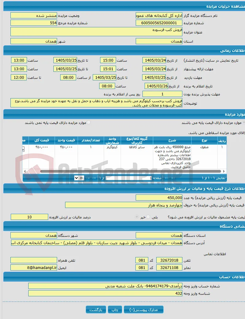 فروش کتب فرسوده 
