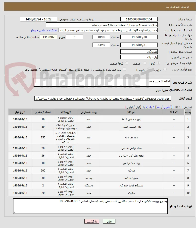 لوازم التحریر و ...