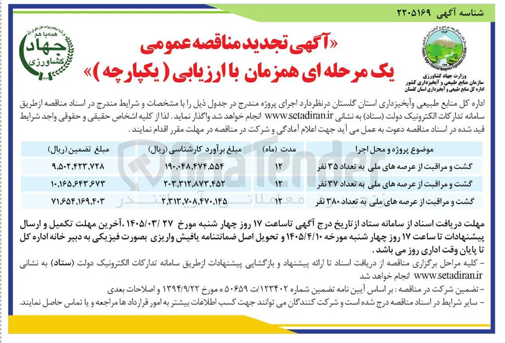 گشت و مراقبت از عرصه های ملی به تعداد ۳۵ نفر