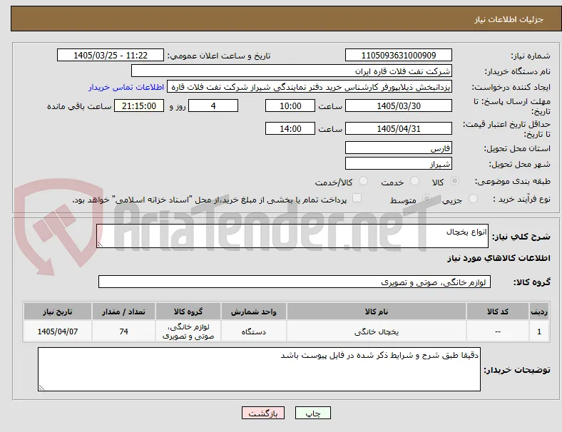 انواع یخچال