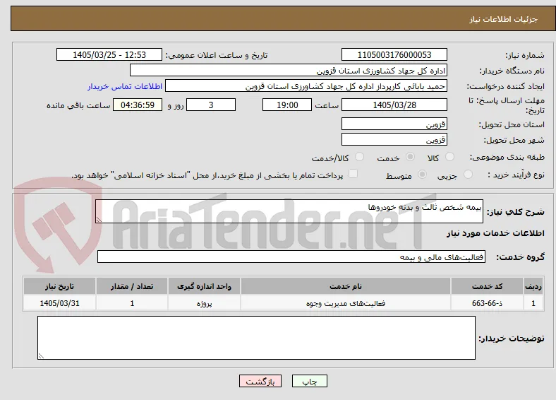 بیمه شخص ثالث و بدنه خودروها 