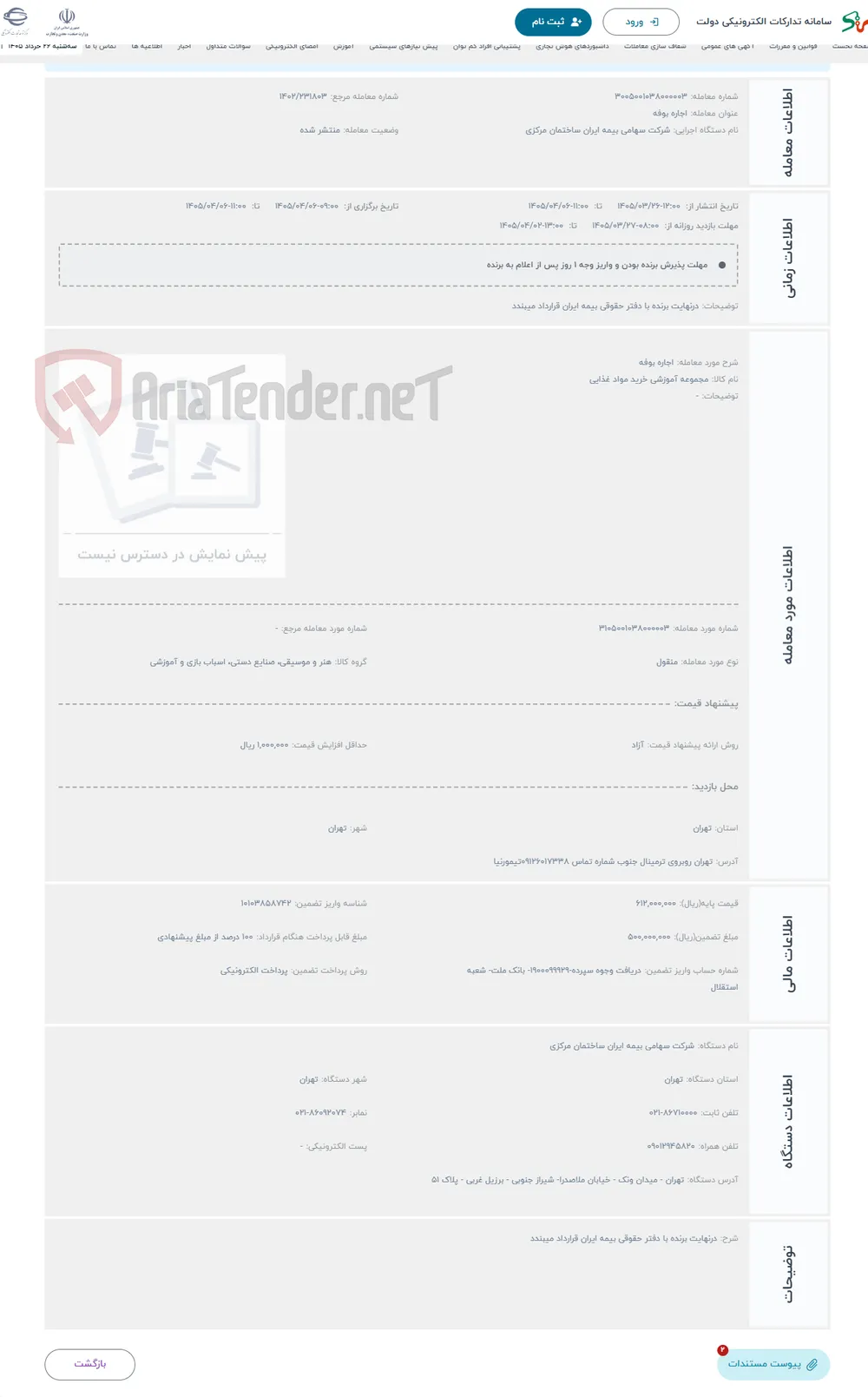 حراج اجاره بوفه