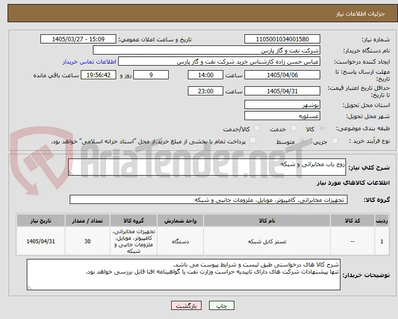 زوج یاب مخابراتی و شبکه