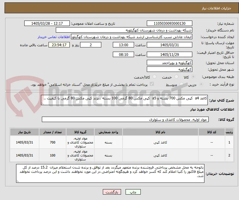 کاغذ a4  کپی مکس 700 بسته و a5  کپی مکس 80 گرمی 100 بسته ..برند کپی مکس 80 گرمی با کیفیت ..