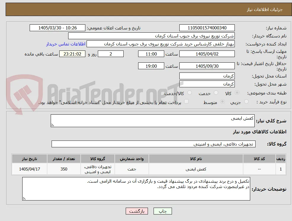 کفش ایمنی