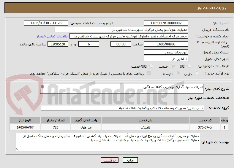اجرای جدول گذاری وتخریب کانال سنگی

