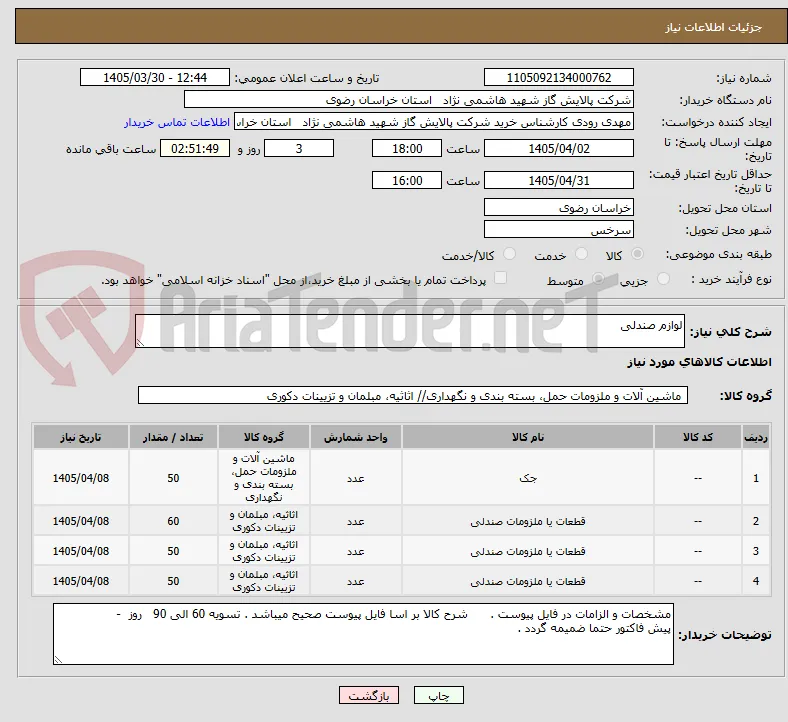 لوازم صندلی 