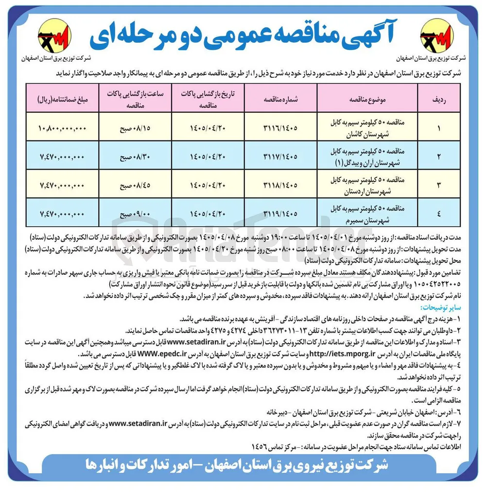  ۵۰ کیلومتر سیم به کابل
