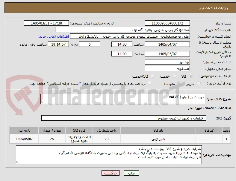 خرید شیر ( ولو ) VALVE 