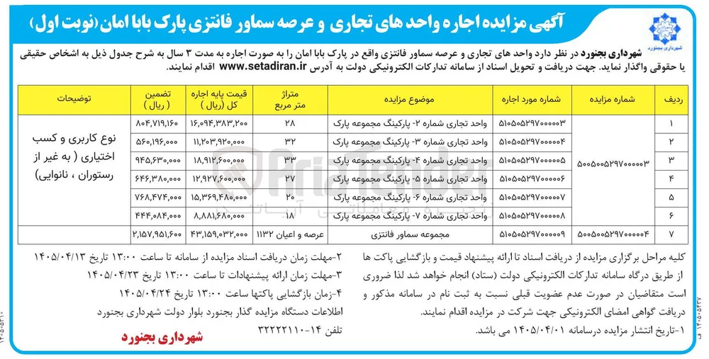اجاره عرصه سماور فانتزی