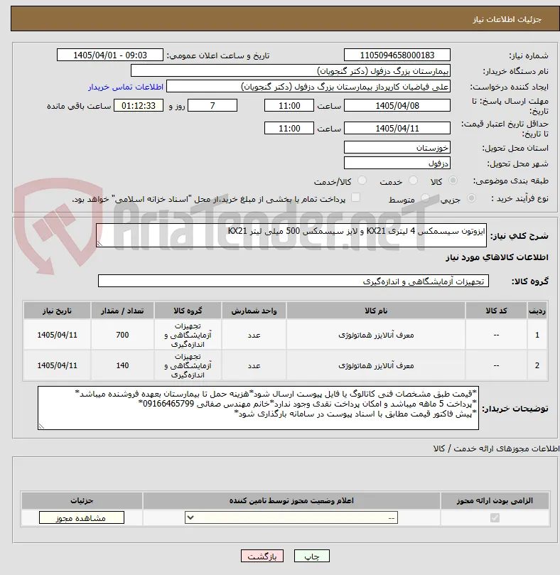 ایزوتون سیسمکس 4 لیتری KX21 و لایز سیسمکس 500 میلی لیتر KX21