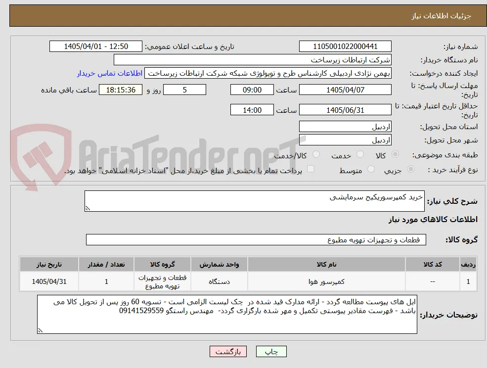 خرید کمپرسورپکیج سرمایشی
