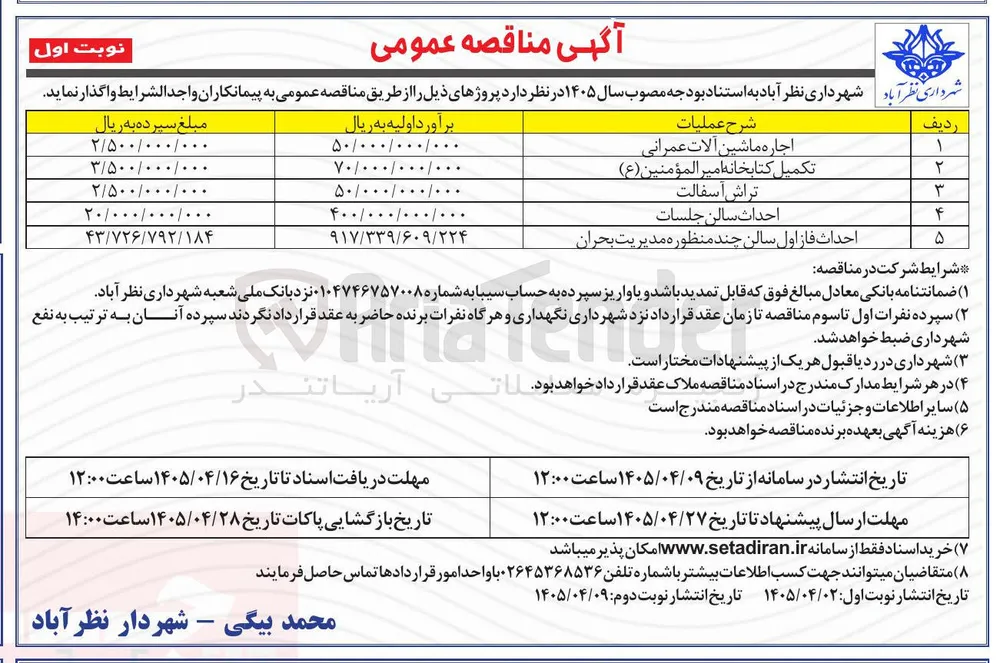 تکمیل کتابخانه 
