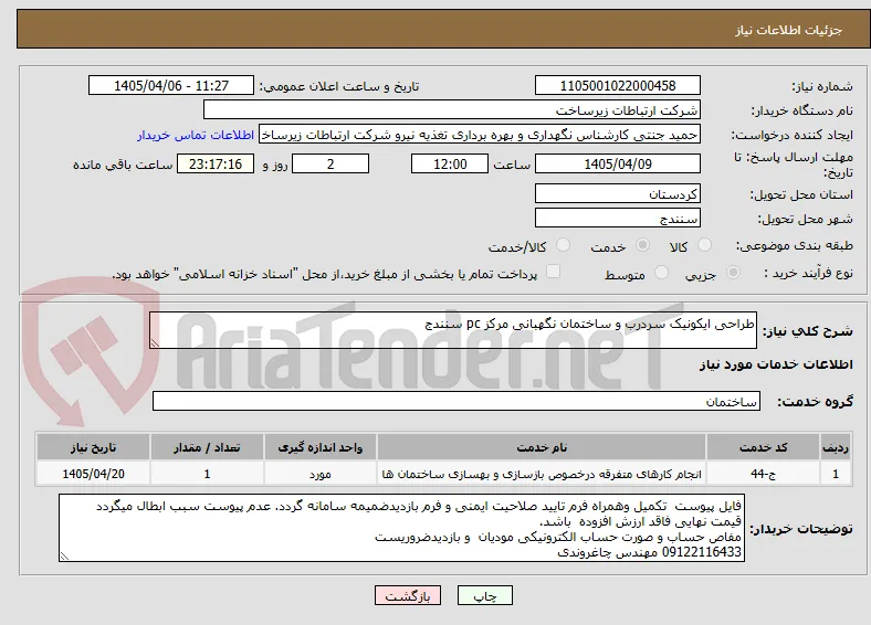 طراحی ایکونیک سردرب و ساختمان نگهبانی مرکز pc سنندج