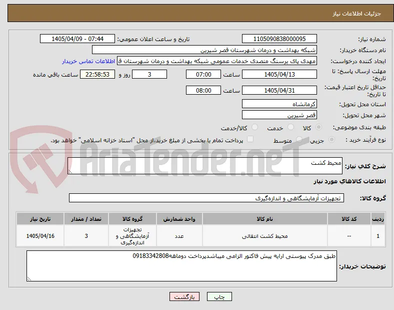 محیط کشت