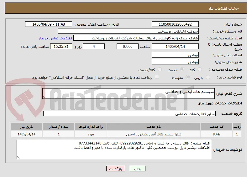 سیستم های ایمنی و حفاظتی