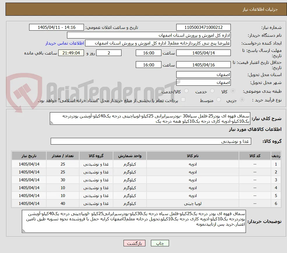 سماق قهوه ای پودر25-فلفل سیاه30 -پودرسیرایرانی 25کیلو-لوبیاچیتی درجه یک40کیلو-آویشن پودردرجه یک10کیلو-ادویه کاری درجه یک10کیلو همه درجه یک