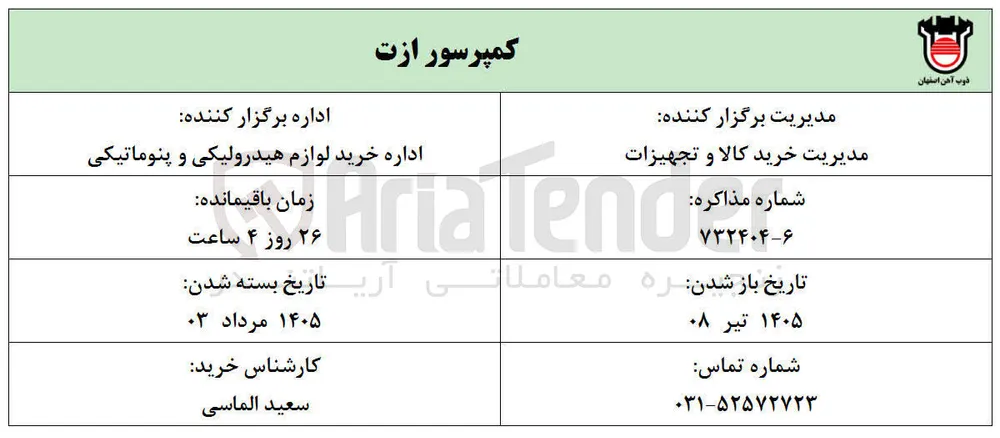 خرید کمپرسور ازت