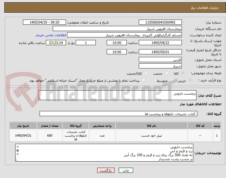 برچسب دارویی