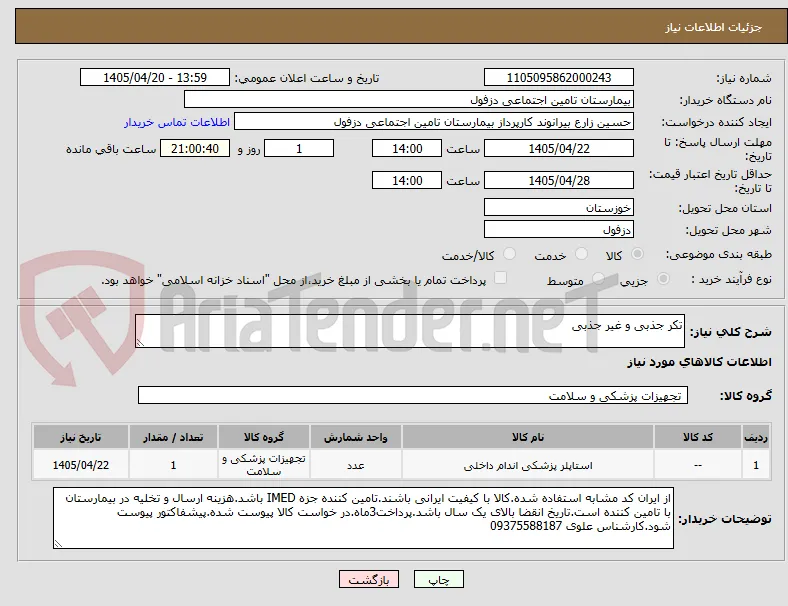 تکر جذبی و غیر جذبی