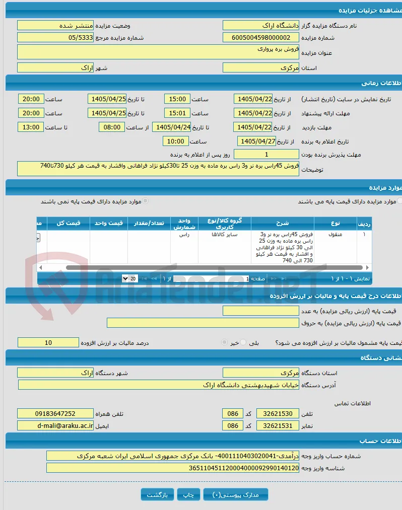 فروش بره پرواری