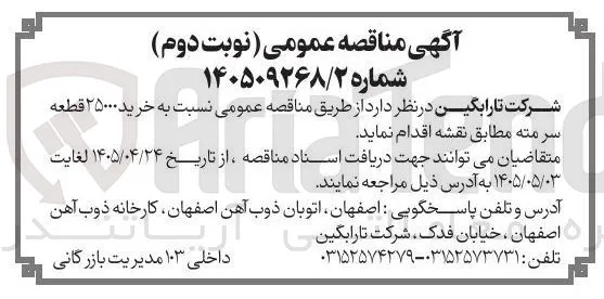 خرید ۲۵۰۰۰ قطعه سر مته
