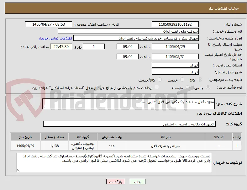 مغزی قفل-سنباده-جک کابینتی-قفل کتابی- ....