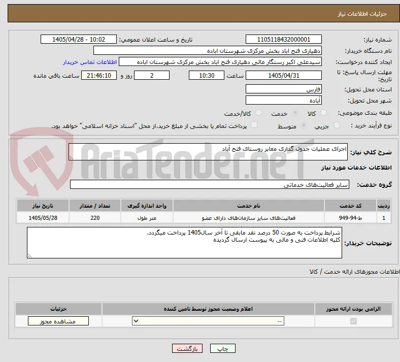 اجرای عملیات جدول گذاری معابر روستای فتح آباد 