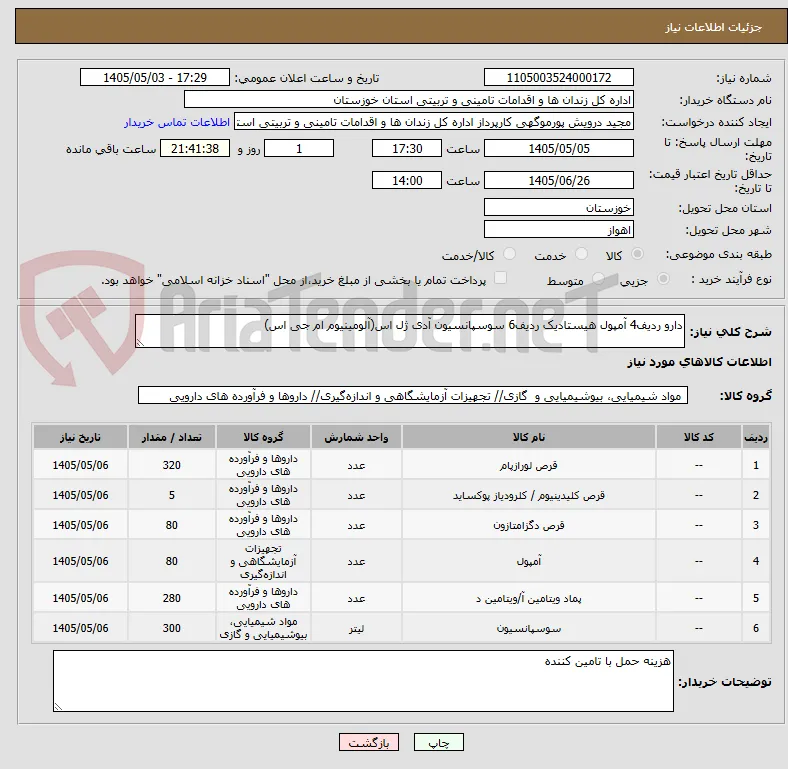 دارو ردیف4 آمپول هیستادیک ردیف6 سوسپانسیون آدی ژل اس(آلومینیوم ام جی اس)