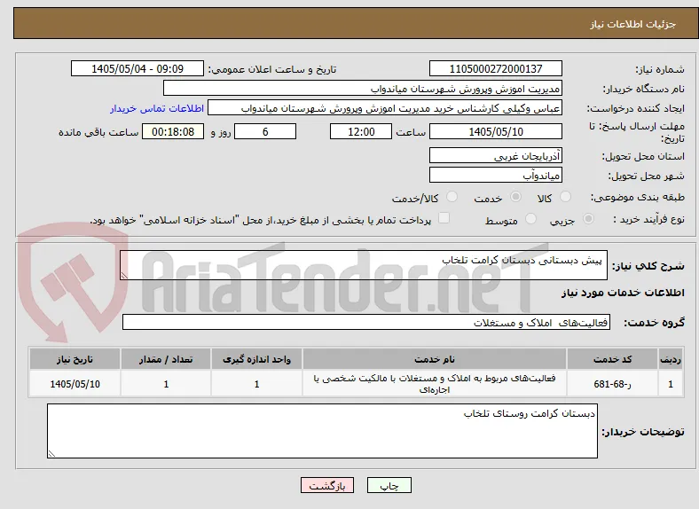 پیش دبستانی دبستان کرامت تلخاب