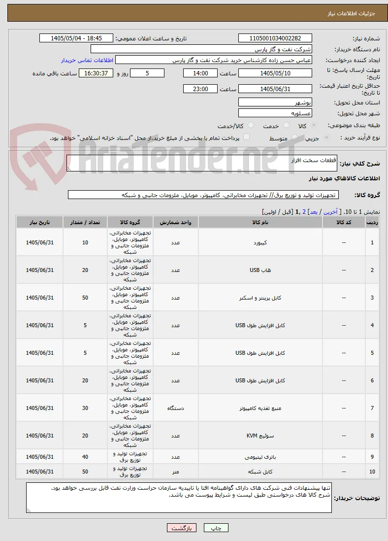 قطعات سخت افزار