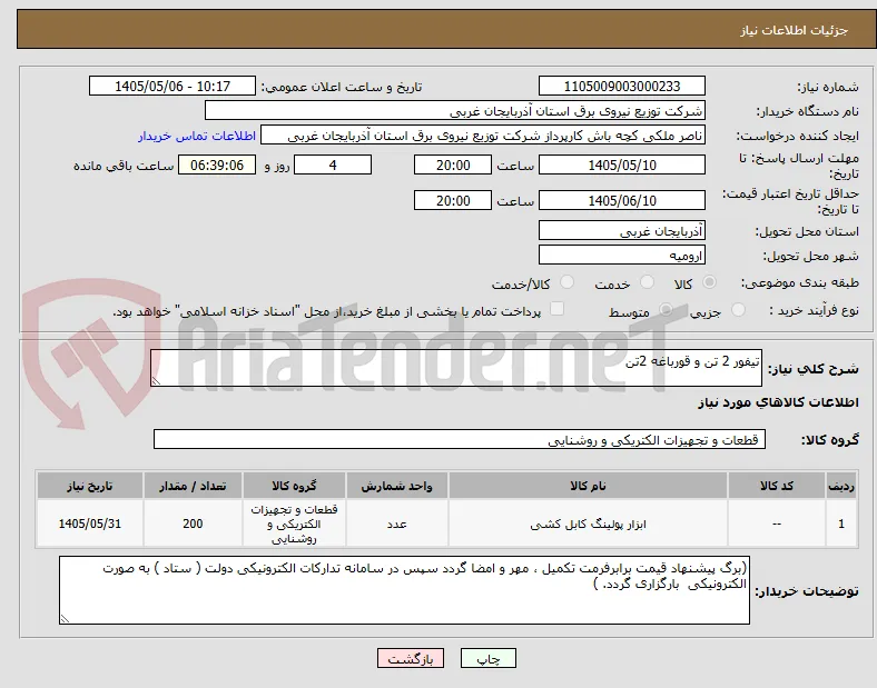 تیفور 2 تن و قورباغه 2تن