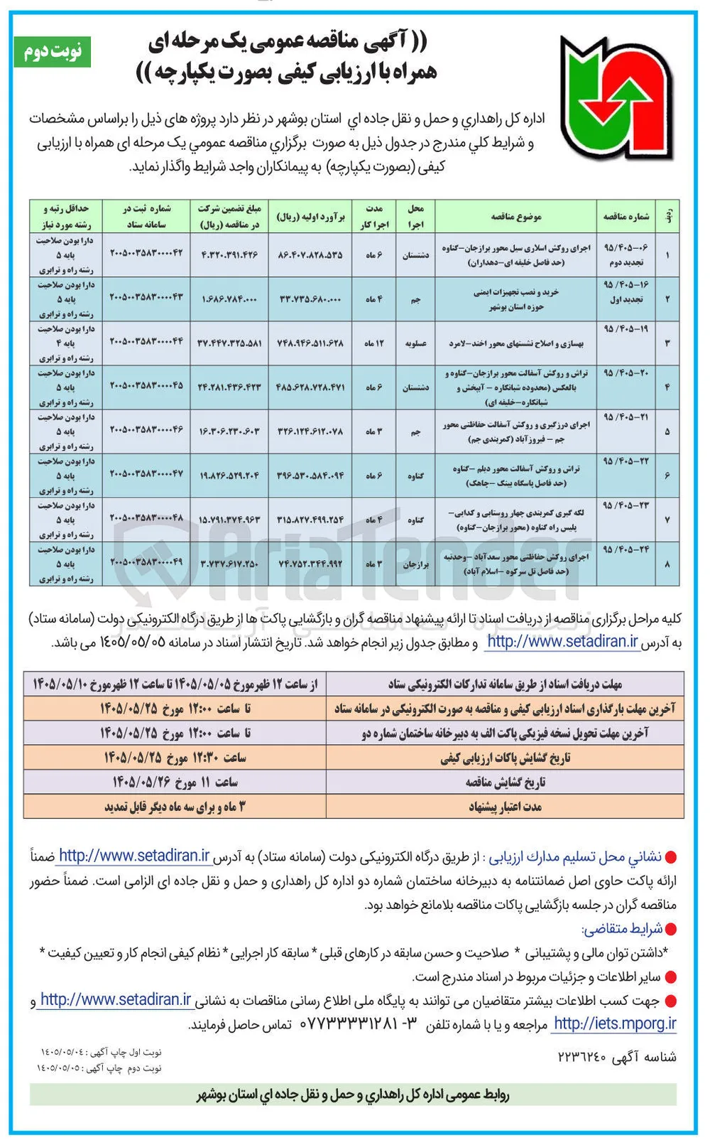 اجرای روکش اسلاری سیل محور برازجان - گناوه 