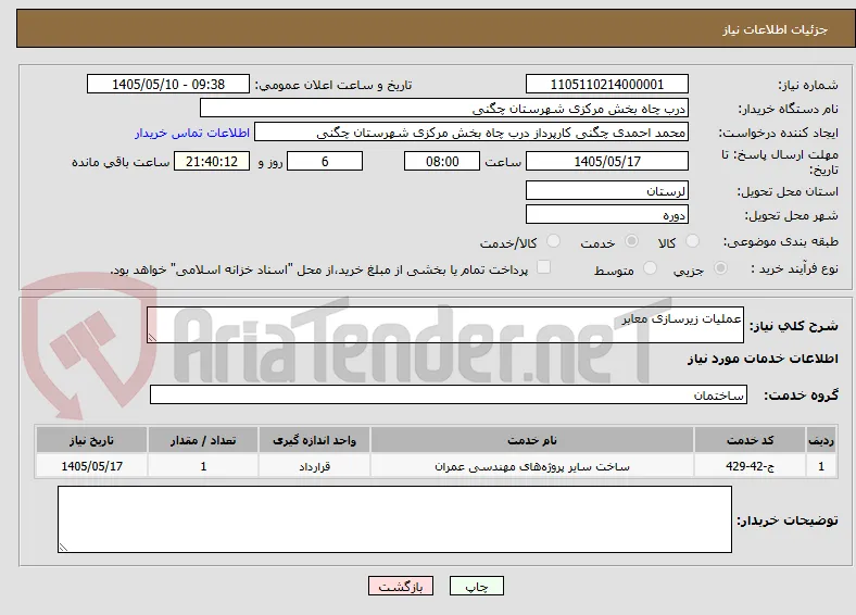 عملیات زیرسازی معابر