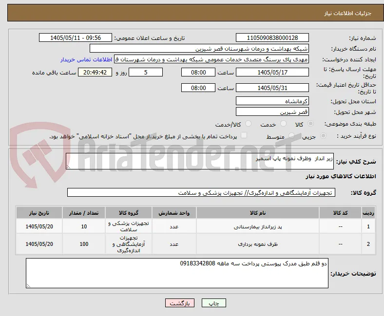 زیر انداز  وظرف نمونه پاپ اسمیر