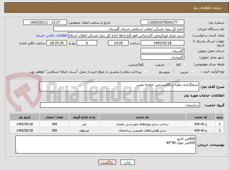 جدولگذاری دهنه و کگامیشلی خواجه نفس