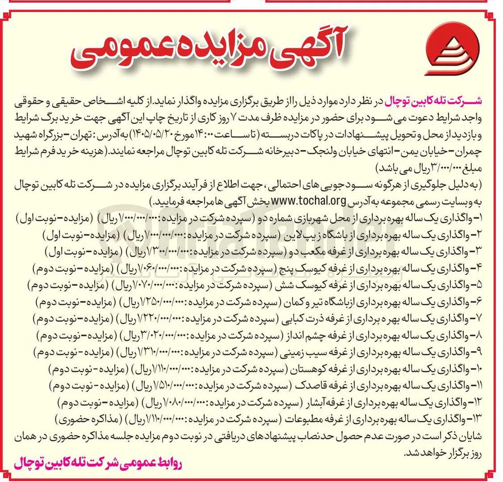 واگذاری یک ساله بهره‌برداری از محل شهربازی شماره دو 