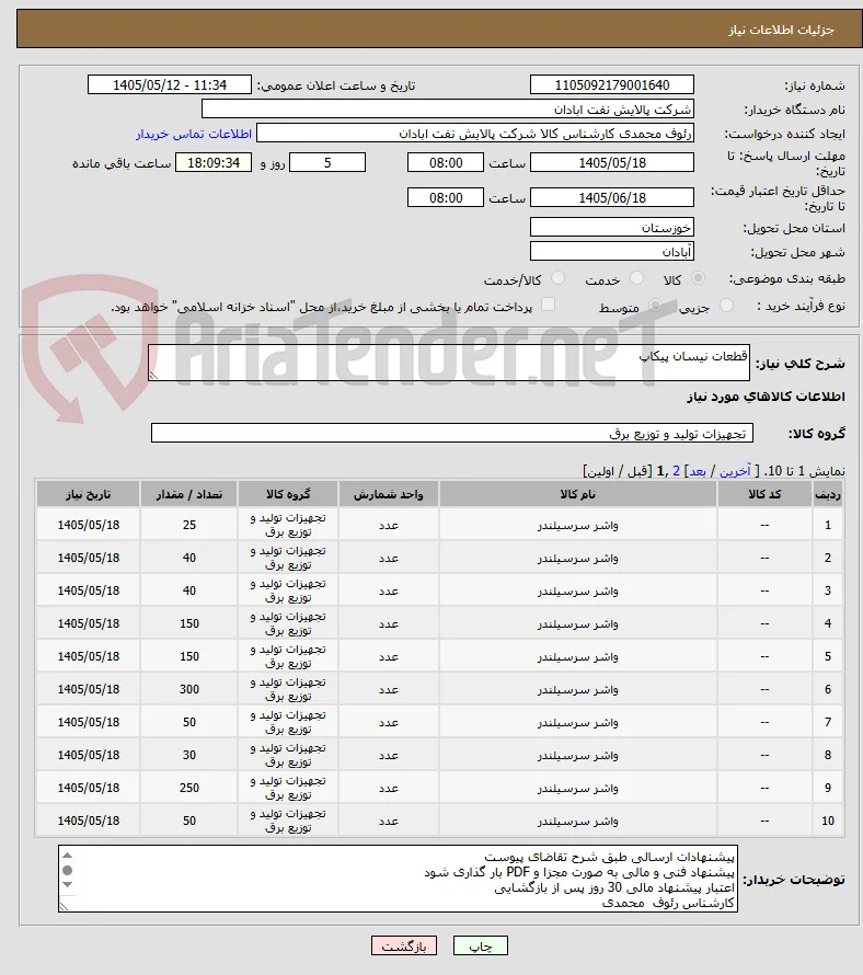 قطعات نیسان پیکاپ