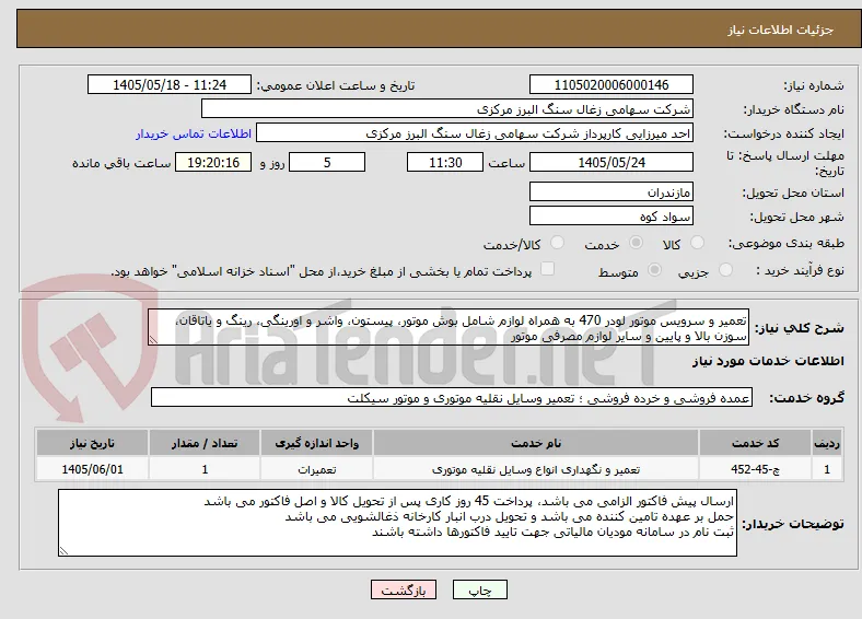 تعمیر و سرویس موتور لودر 470 به همراه لوازم شامل بوش موتور، پیستون، واشر و اورینگی، رینگ و یاتاقان، سوزن بالا و پایین و سایر لوازم مصرفی موتور