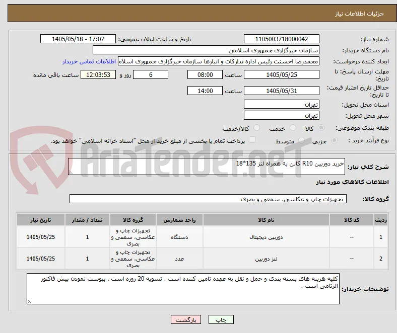 خرید دوربین R10 کانن به همراه لنز 135*18