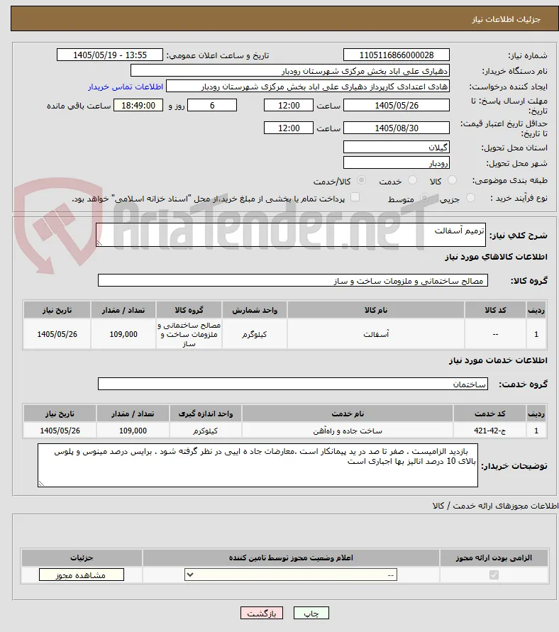 ترمیم آسفالت 