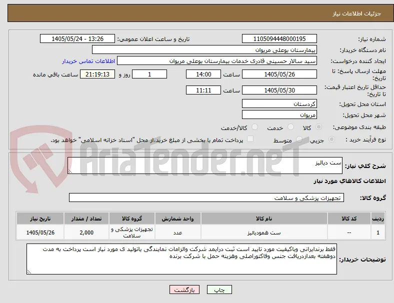ست دیالیز
