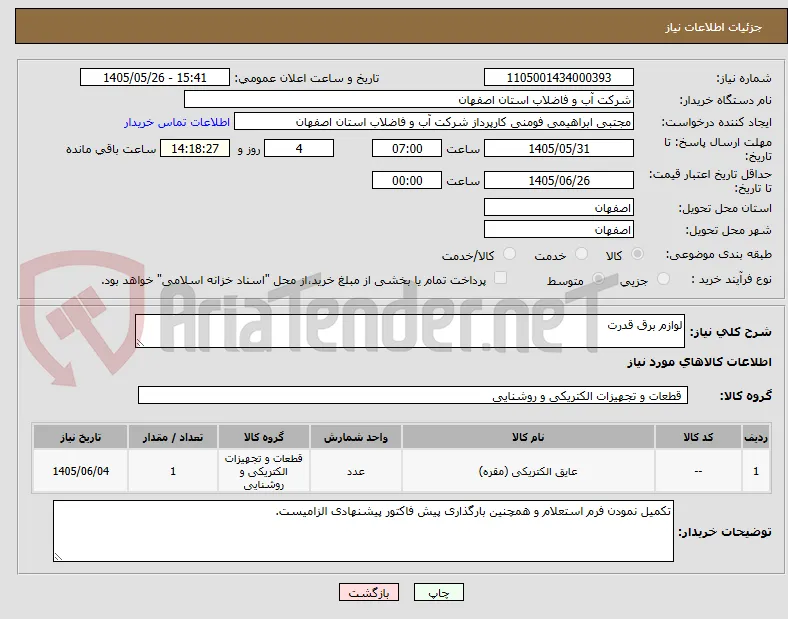 لوازم برق قدرت