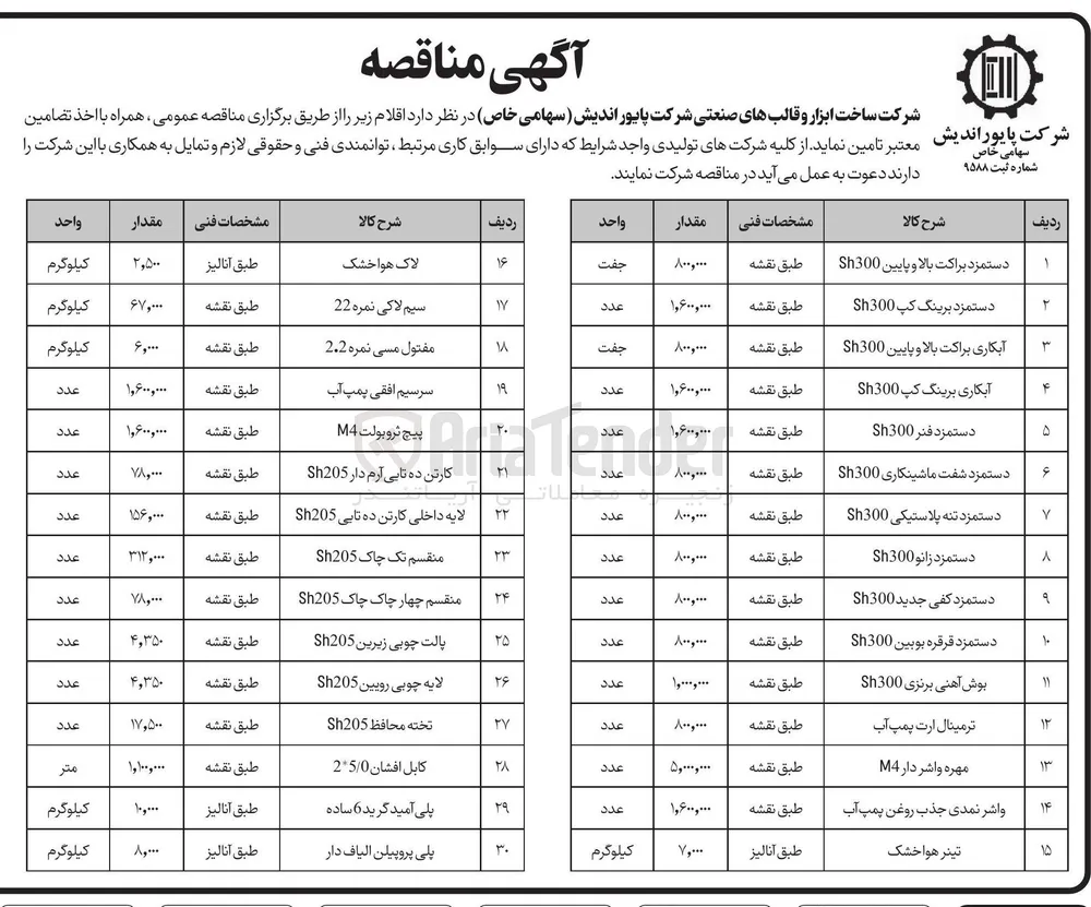 پالت چوبی زیرین Sh205 