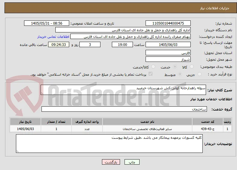 سوله راهدارخانه کولی کش شهرستان خرمبید 