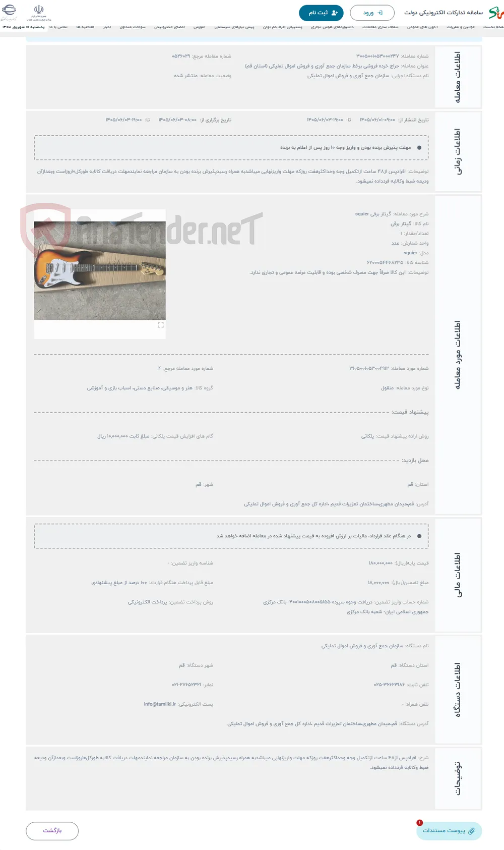 حراج گیتار برقی squier