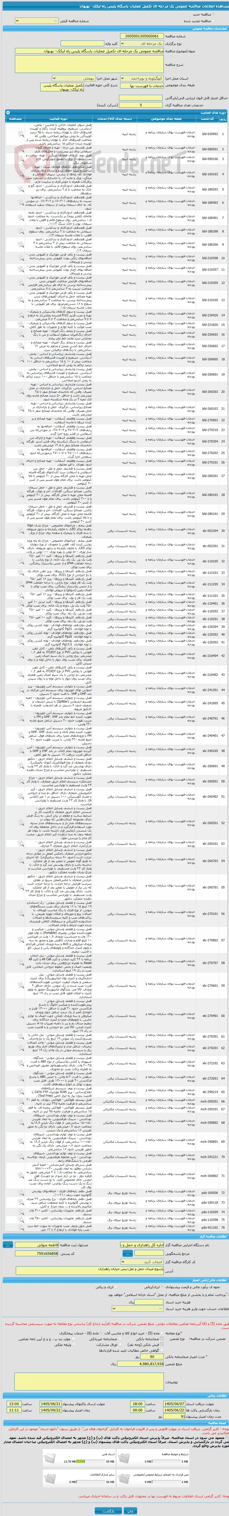 مناقصه عمومی یک مرحله ای تکمیل عملیات پاسگاه پلیس راه لیکک- بهبهان