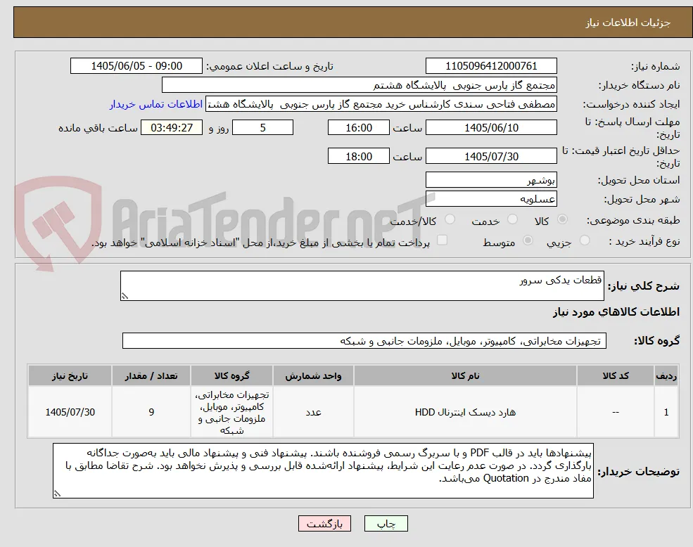 قطعات یدکی سرور