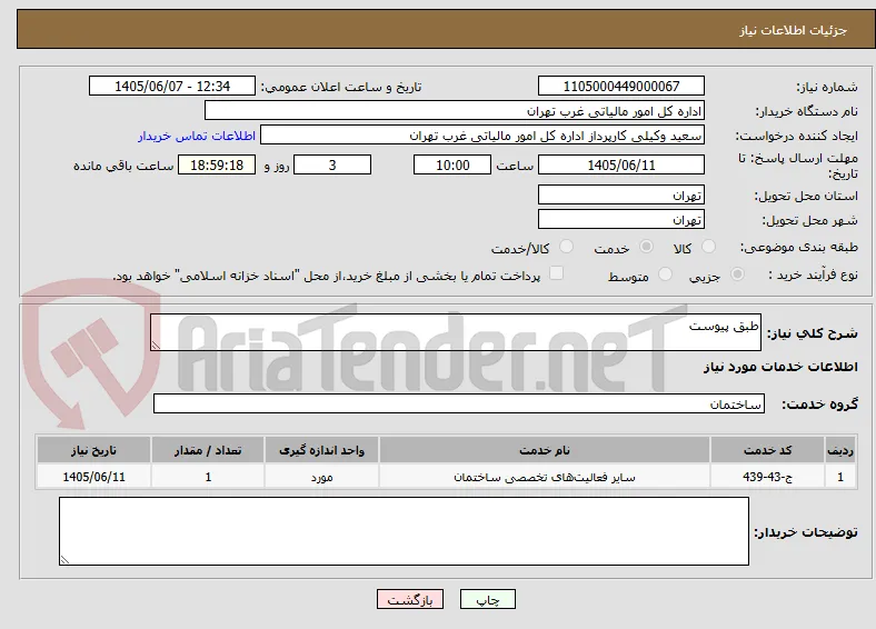 طبق پیوست