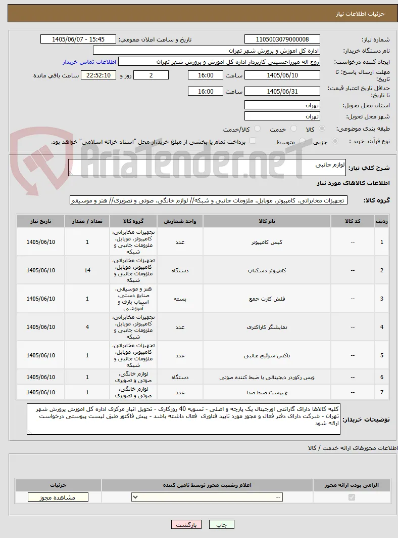 لوازم جانبی 